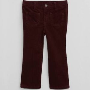 NWT 5T babyGap '70s Flare Corduroy Pants with Washwell Gap Factory Noir Red